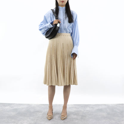 バーバリー プリーツスカート 4562542 A4648 ベージュ