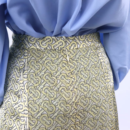 バーバリー スカート 8016883 A7309 イエロー ミディ丈