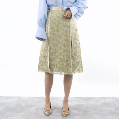 バーバリー スカート 8016883 A7309 イエロー ミディ丈