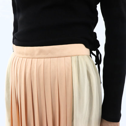 バーバリー プリーツスカート 8019011 A7090 ピンクベージュ