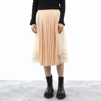 バーバリー プリーツスカート 8019011 A7090 ピンクベージュ