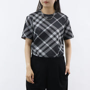 BURBERRY Tシャツ ブラック ハウスチェック チェック柄 ショートスリーブ 半袖 8088062