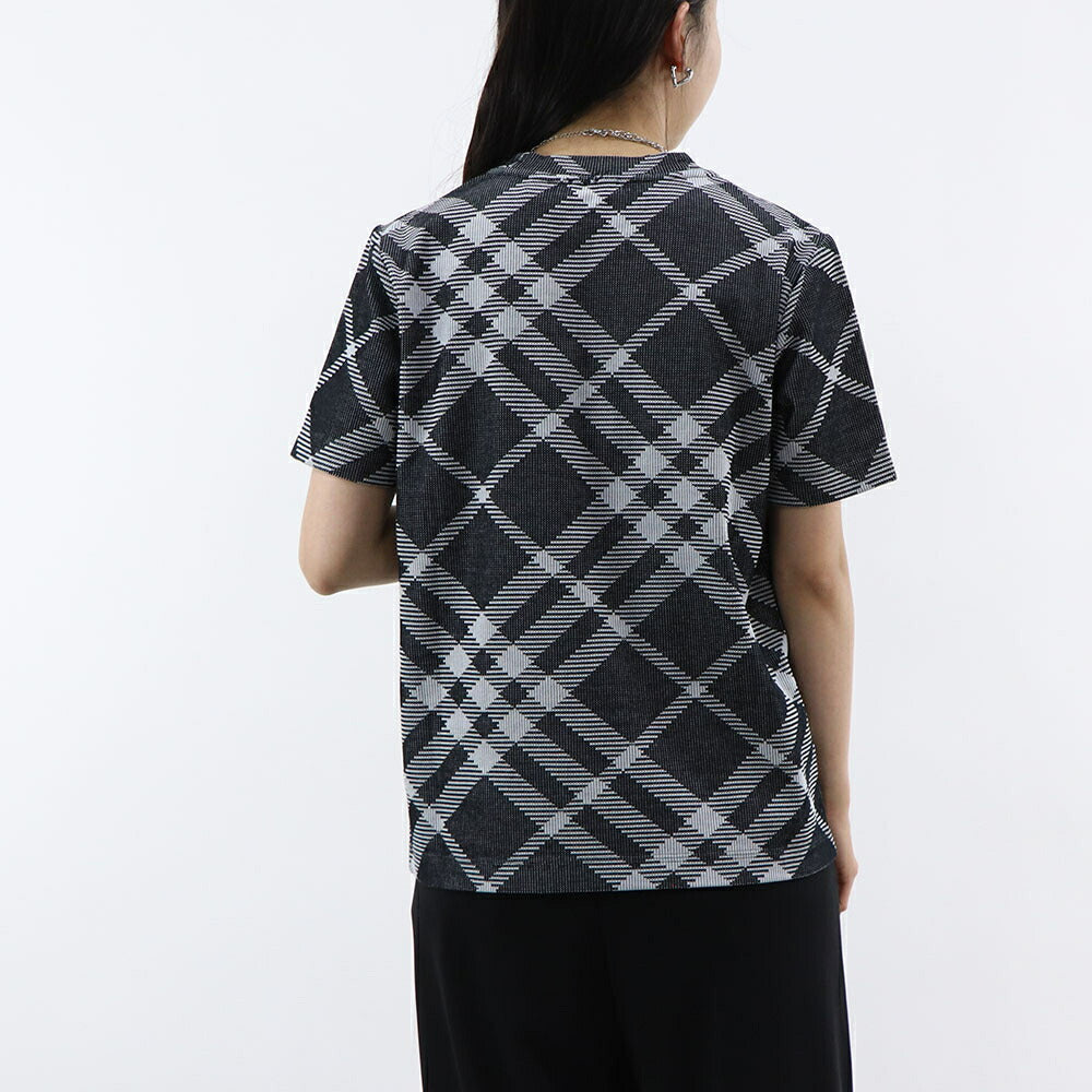 BURBERRY Tシャツ ブラック ハウスチェック チェック柄 ショートスリーブ 半袖 8088062