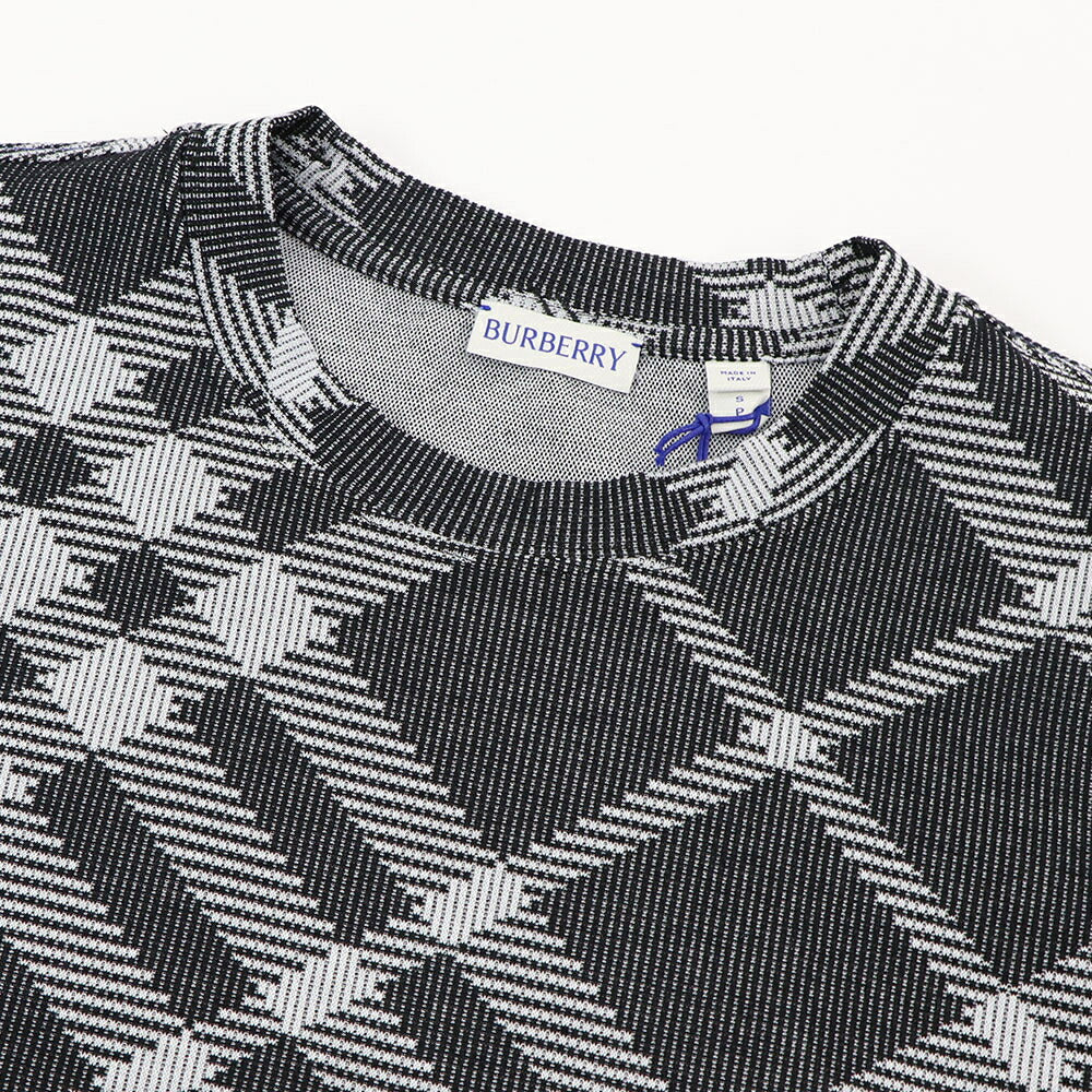 BURBERRY Tシャツ ブラック ハウスチェック チェック柄 ショートスリーブ 半袖 8088062