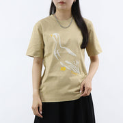 BURBERRY Tシャツ ベージュ フロントプリント ダックモチーフ 半袖 8093586