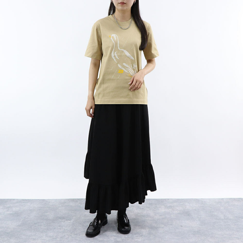 BURBERRY Tシャツ ベージュ フロントプリント ダックモチーフ 半袖 8093586