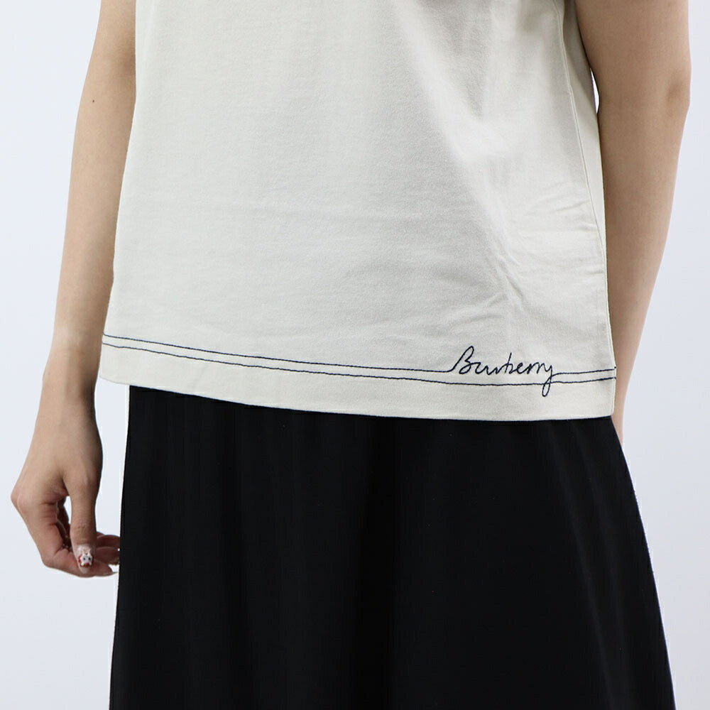 BURBERRY Tシャツ ホワイト 半袖Tシャツ ストライプ 8094283