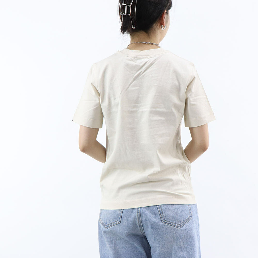 BURBERRY Tシャツ ホワイト×パープル 半袖シャツ ロゴ 8096379
