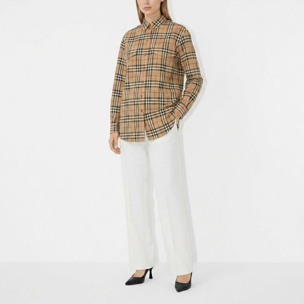 BURBERRY バーバリー レディース トップス シャツ・ブラウス ブラウン系 コットン バーバリーチェック 8083146