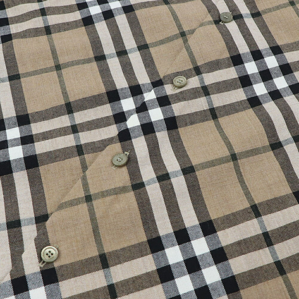 BURBERRY Tシャツ ベージュ チェック柄 長袖シャツ 8093314
