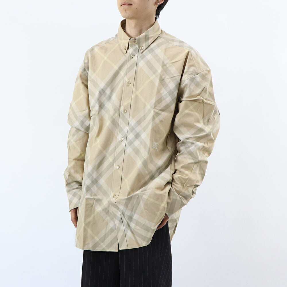 BURBERRY シャツ ベージュ チェック柄 長袖シャツ 8082194
