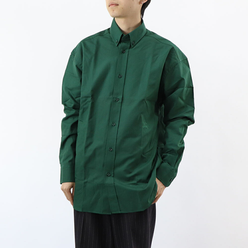 BURBERRY Tシャツ ユニセックス グリーン ロゴ 無地 シンプル 長袖 8082885