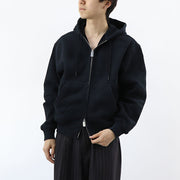 BURBERRY ブラック ジップアップパーカー ロゴ 8084964