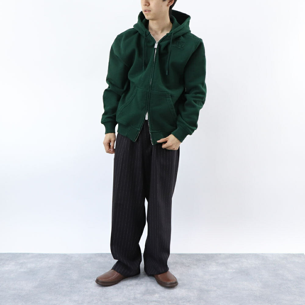BURBERRY パーカー グリーン ジップパーカー ロゴ シンプル 8084981