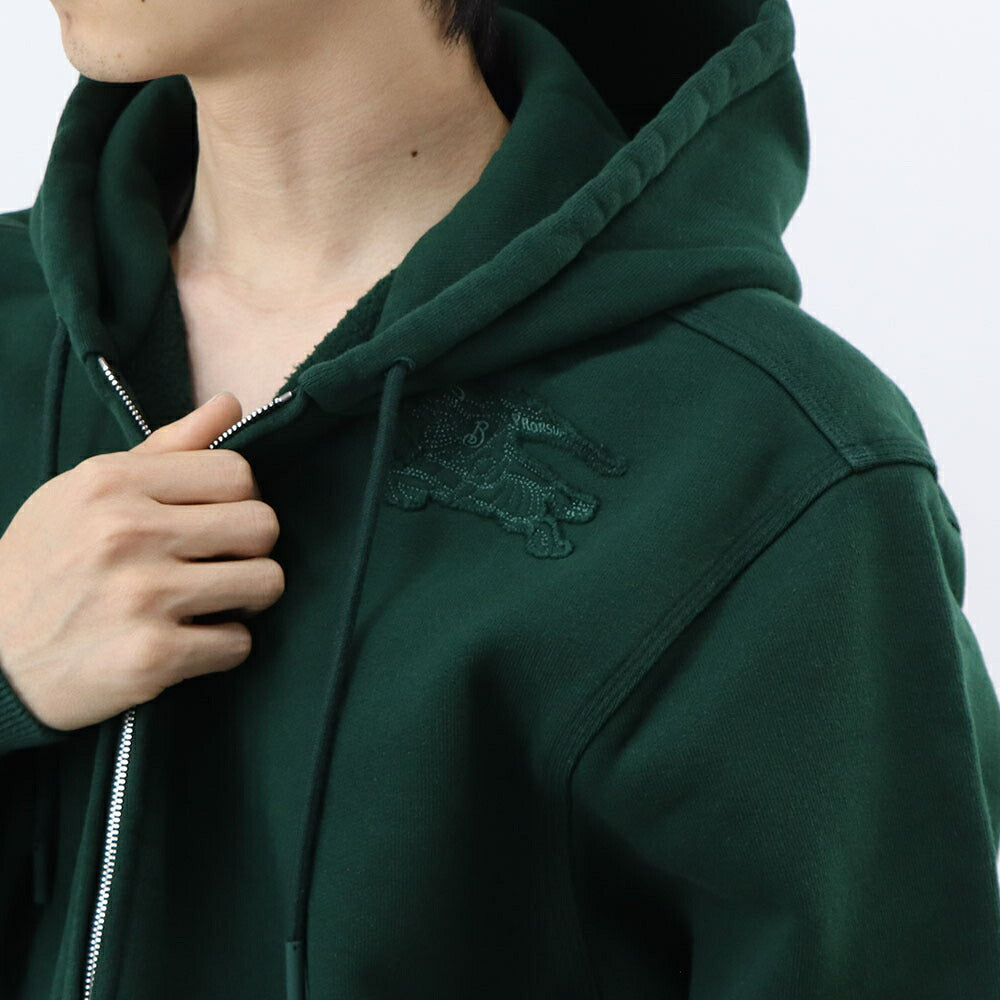 BURBERRY パーカー グリーン ジップパーカー ロゴ シンプル 8084981