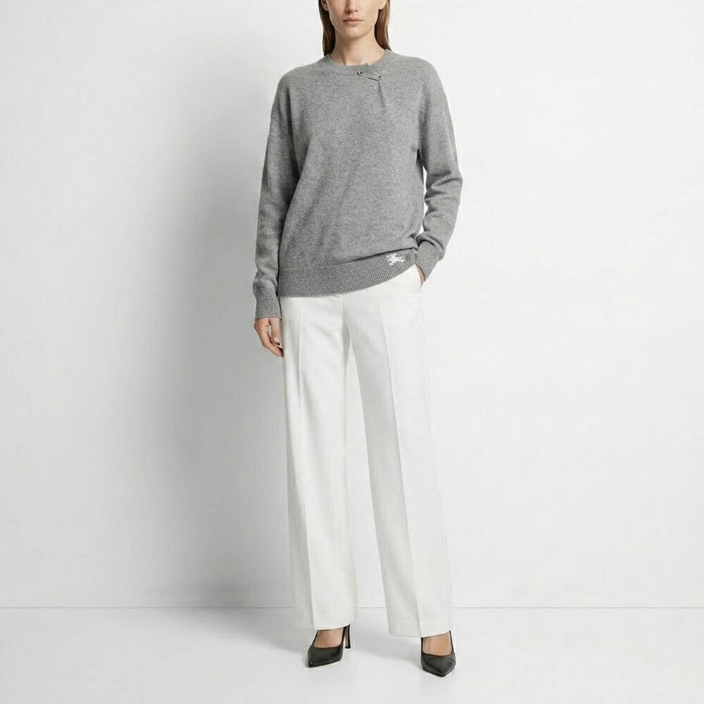 BURBERRY バーバリー レディース トップス ニット グレー カシミヤ ニット 8080851