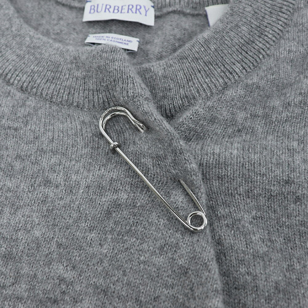 BURBERRY バーバリー レディース トップス ニット グレー カシミヤ ニット 8080851