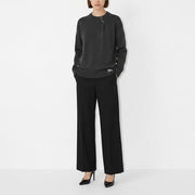 BURBERRY バーバリー レディース トップス ニット カーキ カシミヤ ロゴ ワンポイント 8083626