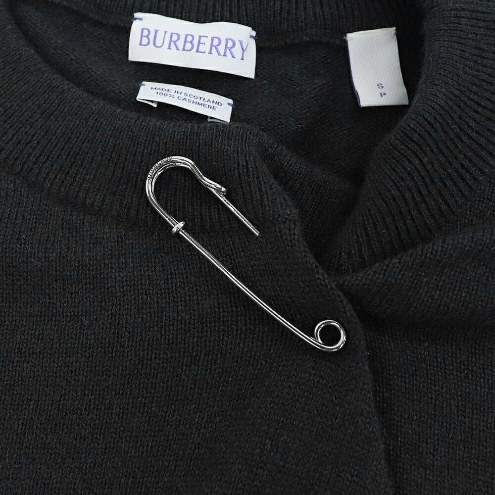 BURBERRY バーバリー レディース トップス ニット カーキ カシミヤ ロゴ ワンポイント 8083626