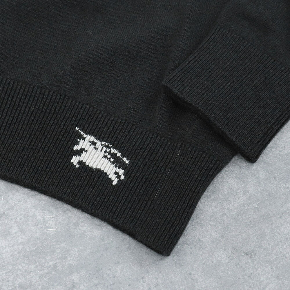 BURBERRY バーバリー レディース トップス ニット カーキ カシミヤ ロゴ ワンポイント 8083626
