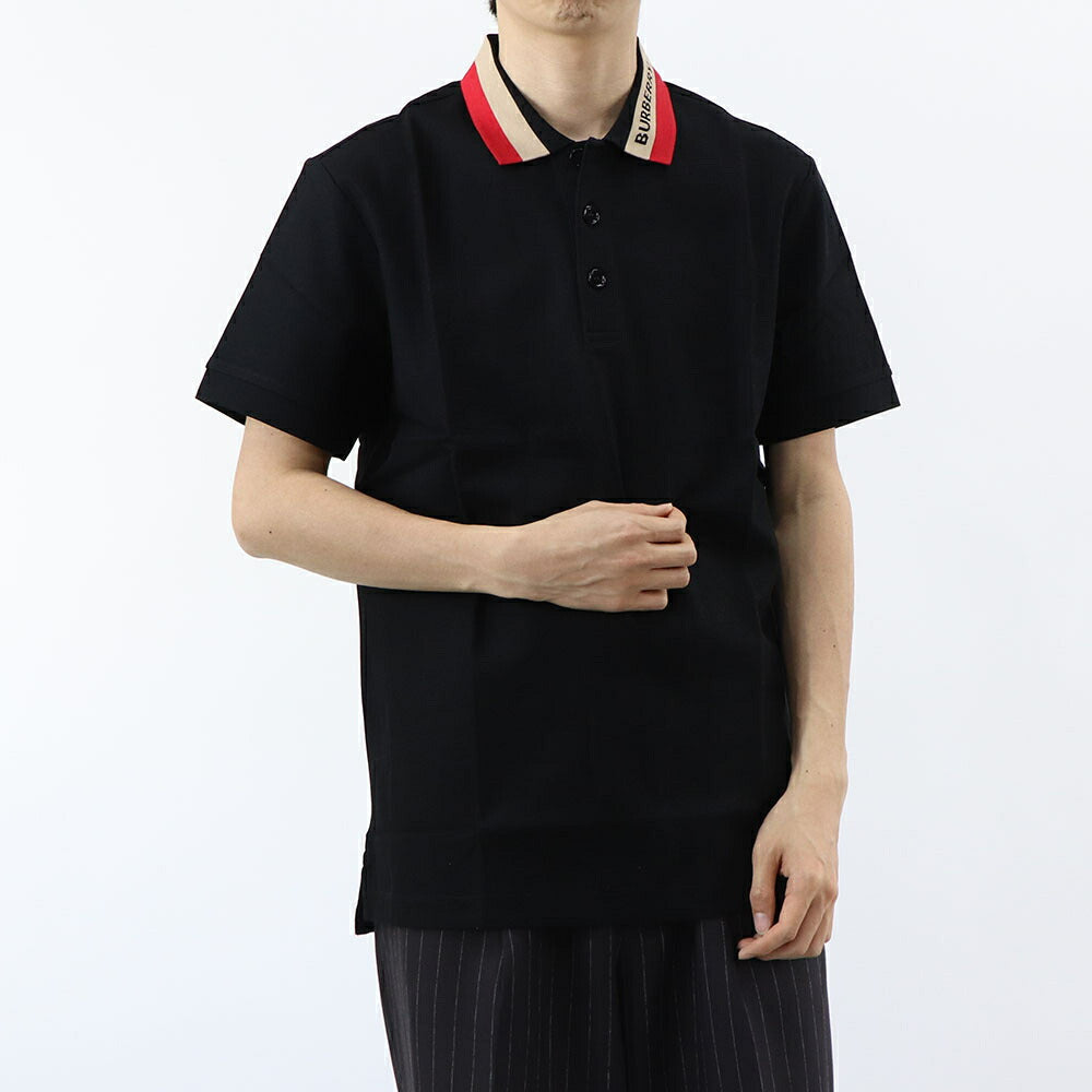 BURBERRY ポロシャツ ブラック ロゴ 8083154