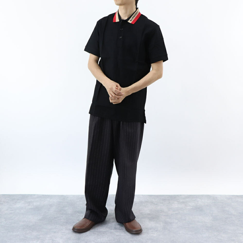 BURBERRY ポロシャツ ブラック ロゴ 8083154