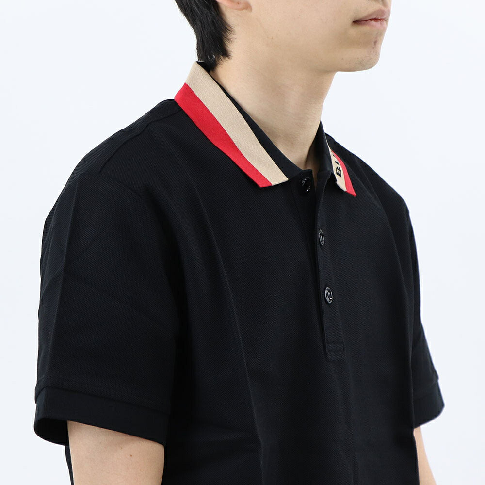 BURBERRY ポロシャツ ブラック ロゴ 8083154