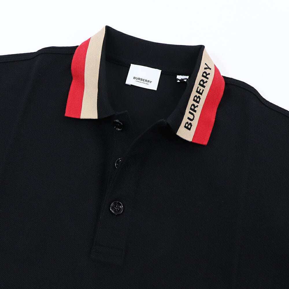 BURBERRY ポロシャツ ブラック ロゴ 8083154