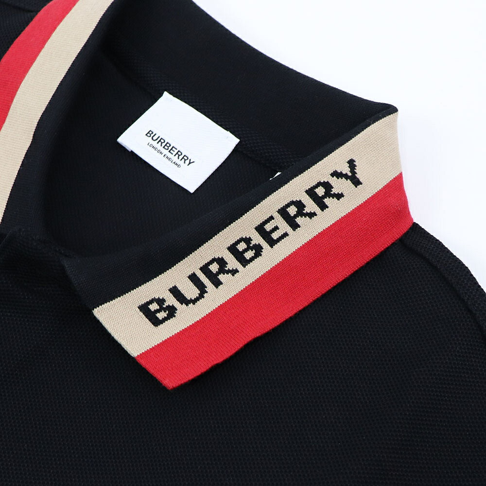 BURBERRY ポロシャツ ブラック ロゴ 8083154
