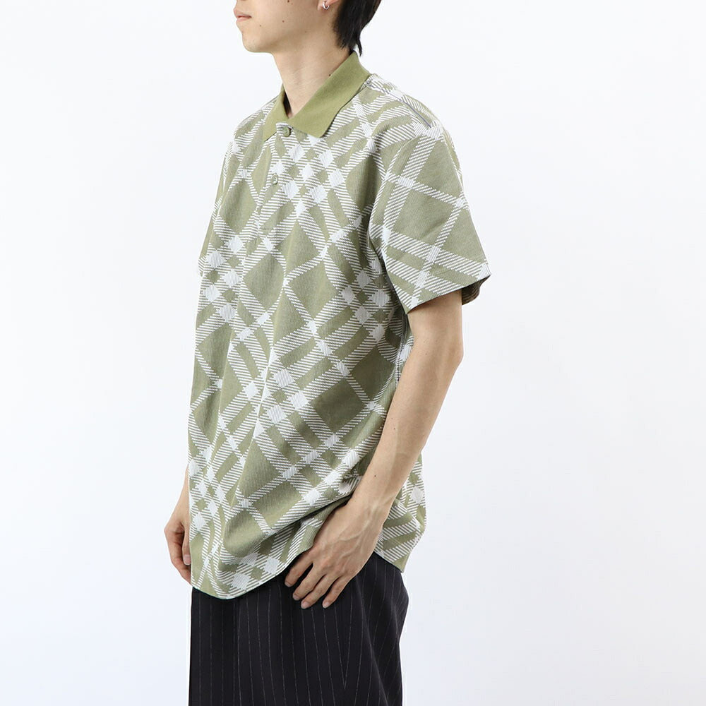 BURBERRY ポロシャツ カーキ チェック柄 8089110