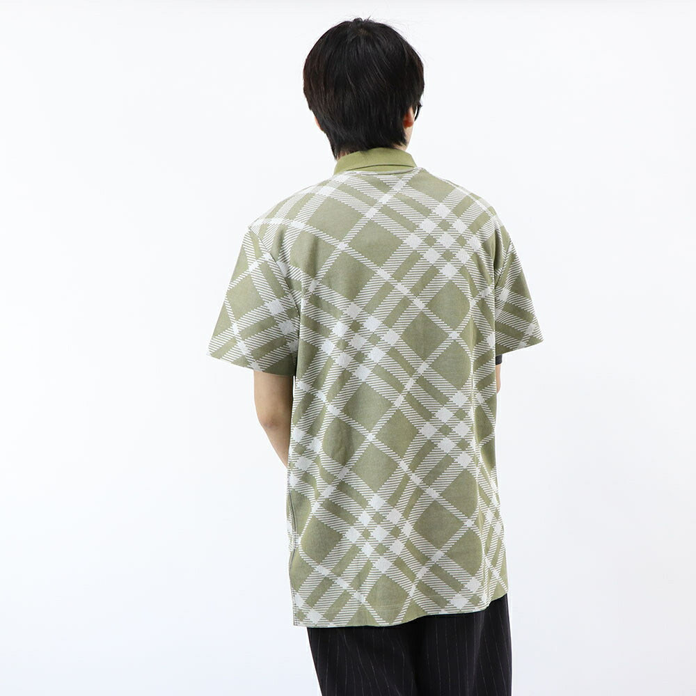 BURBERRY ポロシャツ カーキ チェック柄 8089110