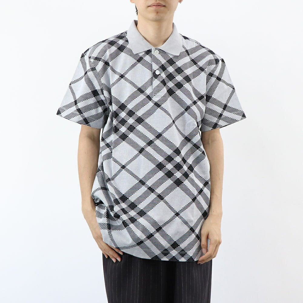 BURBERRY ポロシャツ グレー チェック柄 8089111