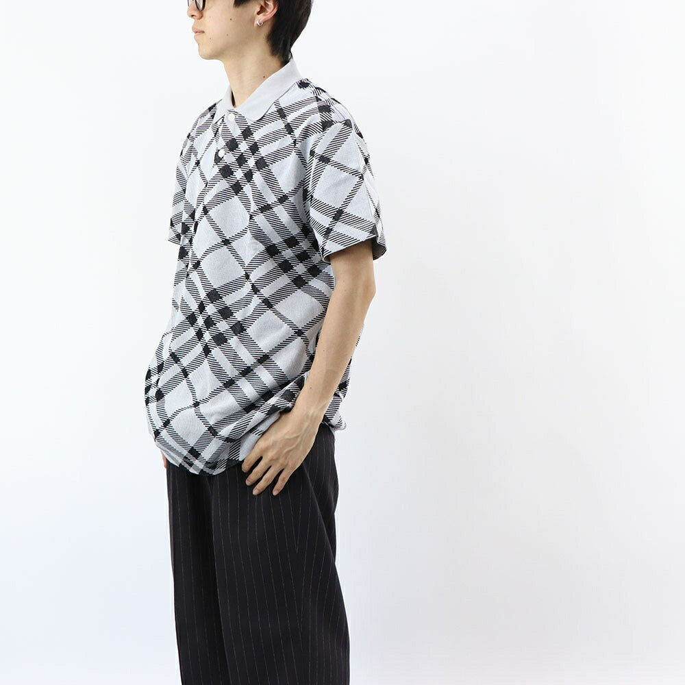 BURBERRY ポロシャツ グレー チェック柄 8089111