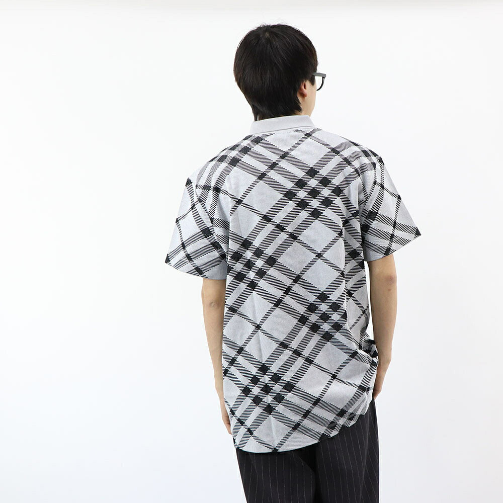 BURBERRY ポロシャツ グレー チェック柄 8089111