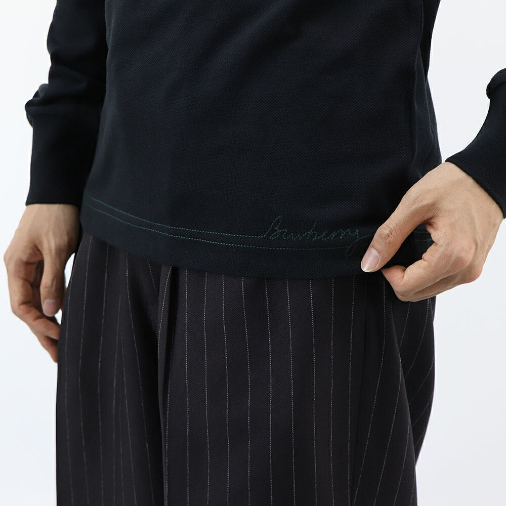 BURBERRY ポロシャツ ブラック 長袖ポロシャツ 8094753