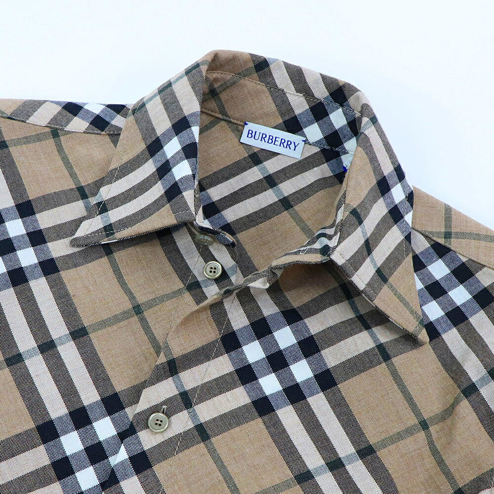 BURBERRY ワンピース ベージュ チェック柄 Aライン 8095080