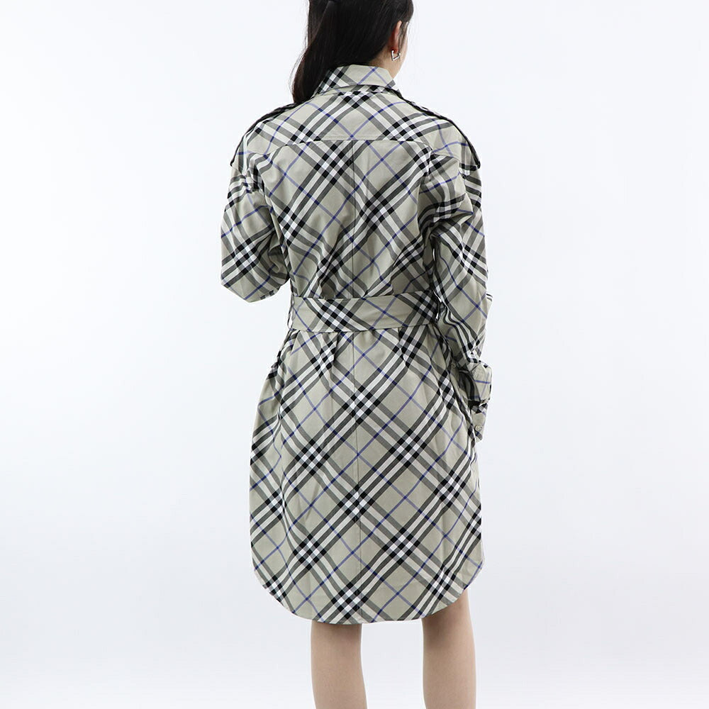 BURBERRY ワンピース グレー チェック柄 8090717