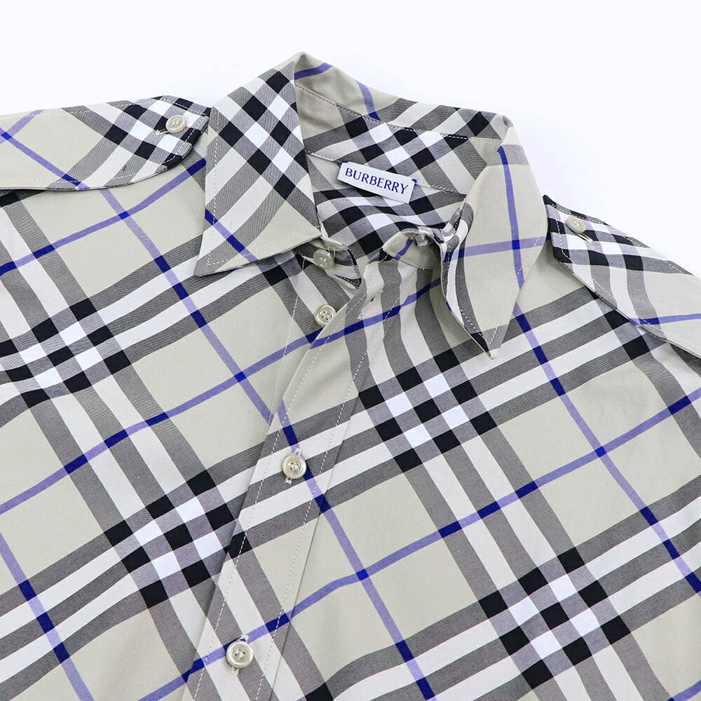 BURBERRY ワンピース グレー チェック柄 8090717