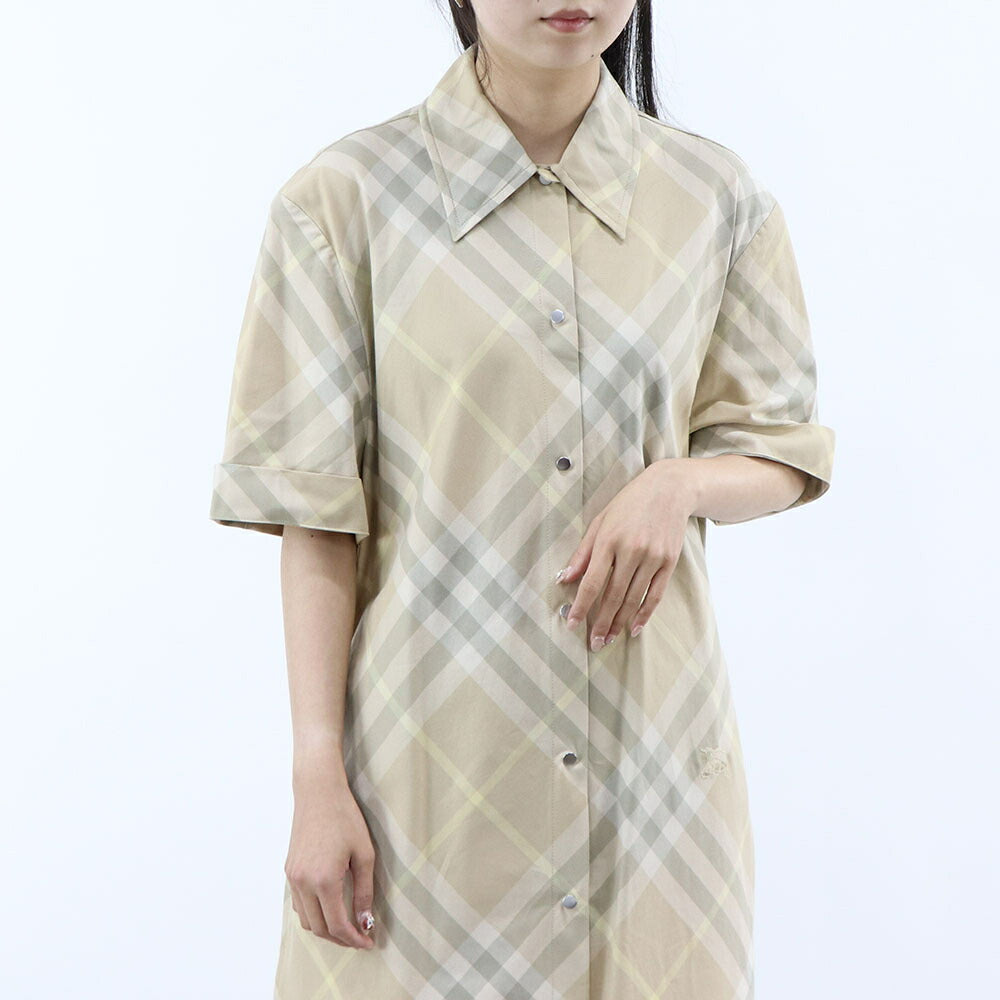 BURBERRY ワンピース ベージュ チェック柄 ベルト 8083547