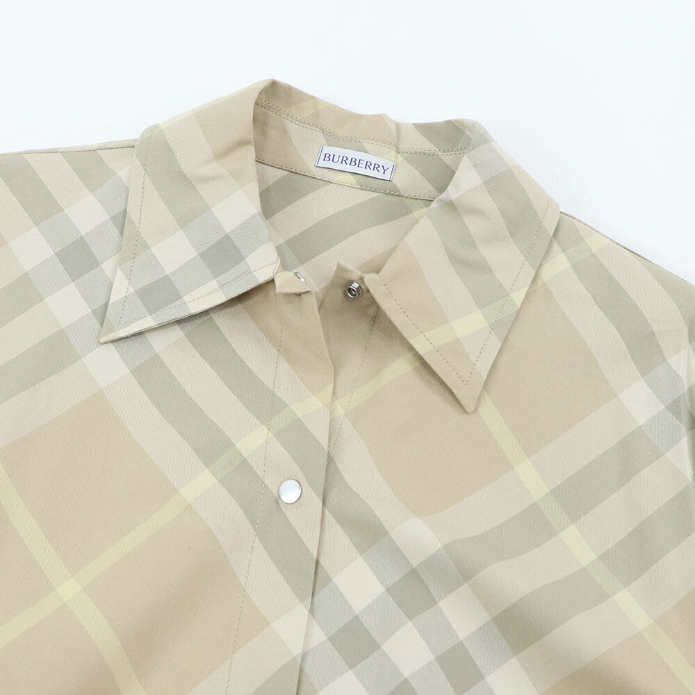 BURBERRY ワンピース ベージュ チェック柄 ベルト 8083547