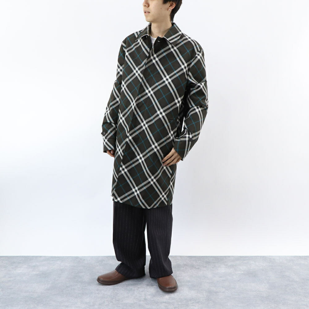 BURBERRY コート ブラウン チェック柄 8091845