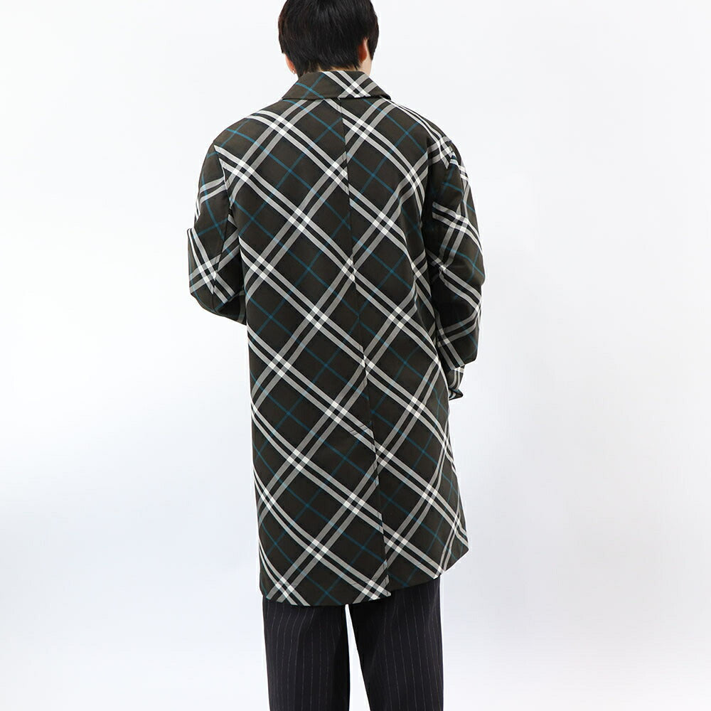 BURBERRY コート ブラウン チェック柄 8091845
