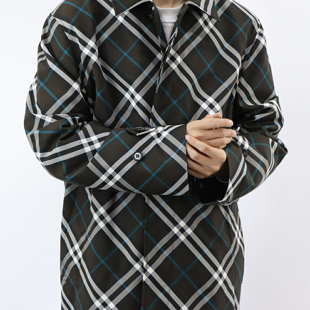 BURBERRY コート ブラウン チェック柄 8091845