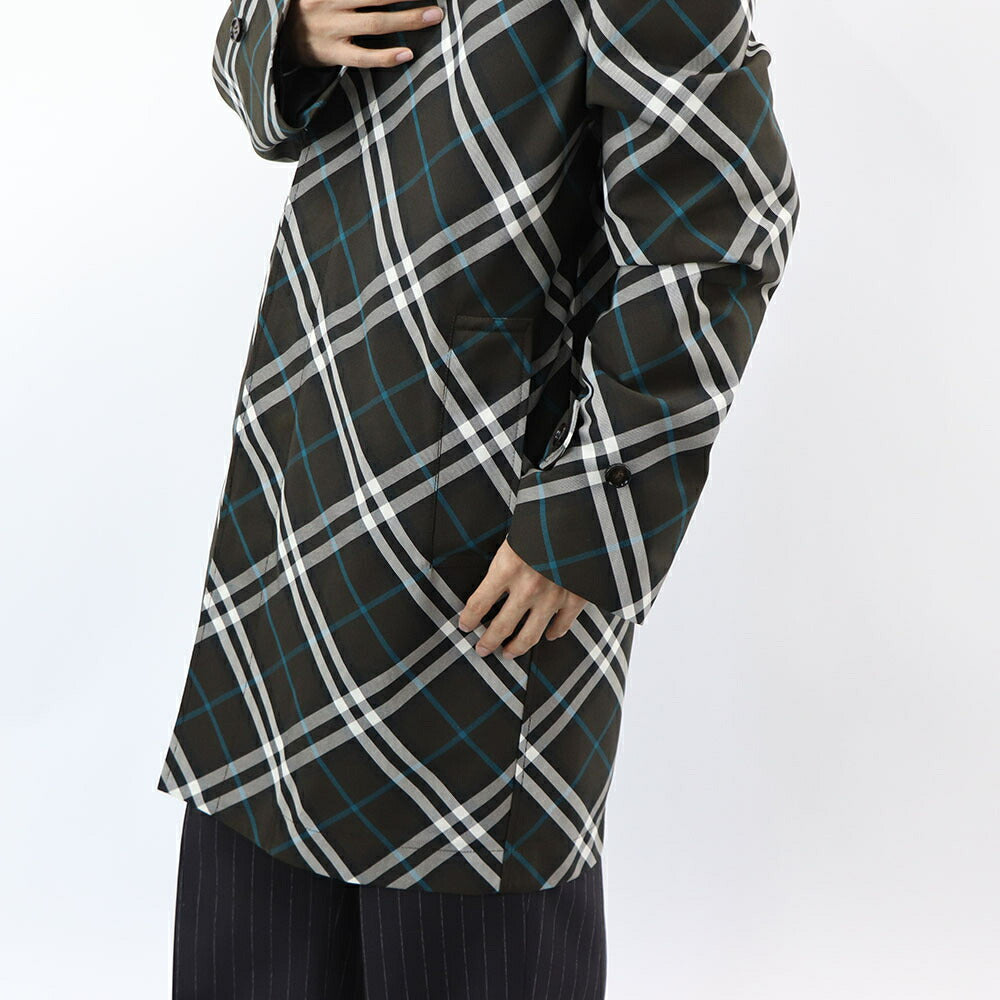 BURBERRY コート ブラウン チェック柄 8091845