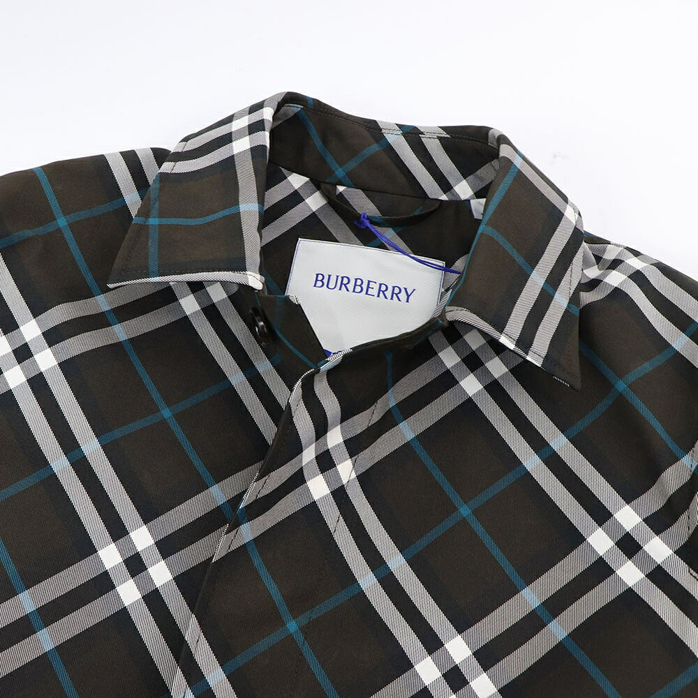 BURBERRY コート ブラウン チェック柄 8091845