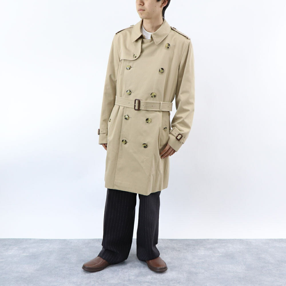 BURBERRY アウター コート ベージュ トレンチコート チェック柄 8079388