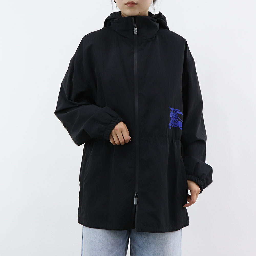 BURBERRY ブラック ナイロンジャケット ワンポイント 8087234