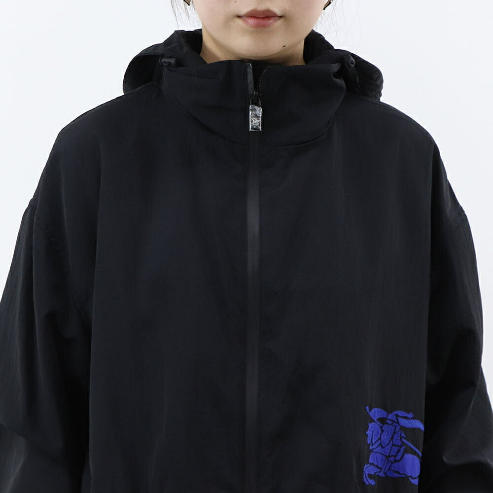 BURBERRY ブラック ナイロンジャケット ワンポイント 8087234