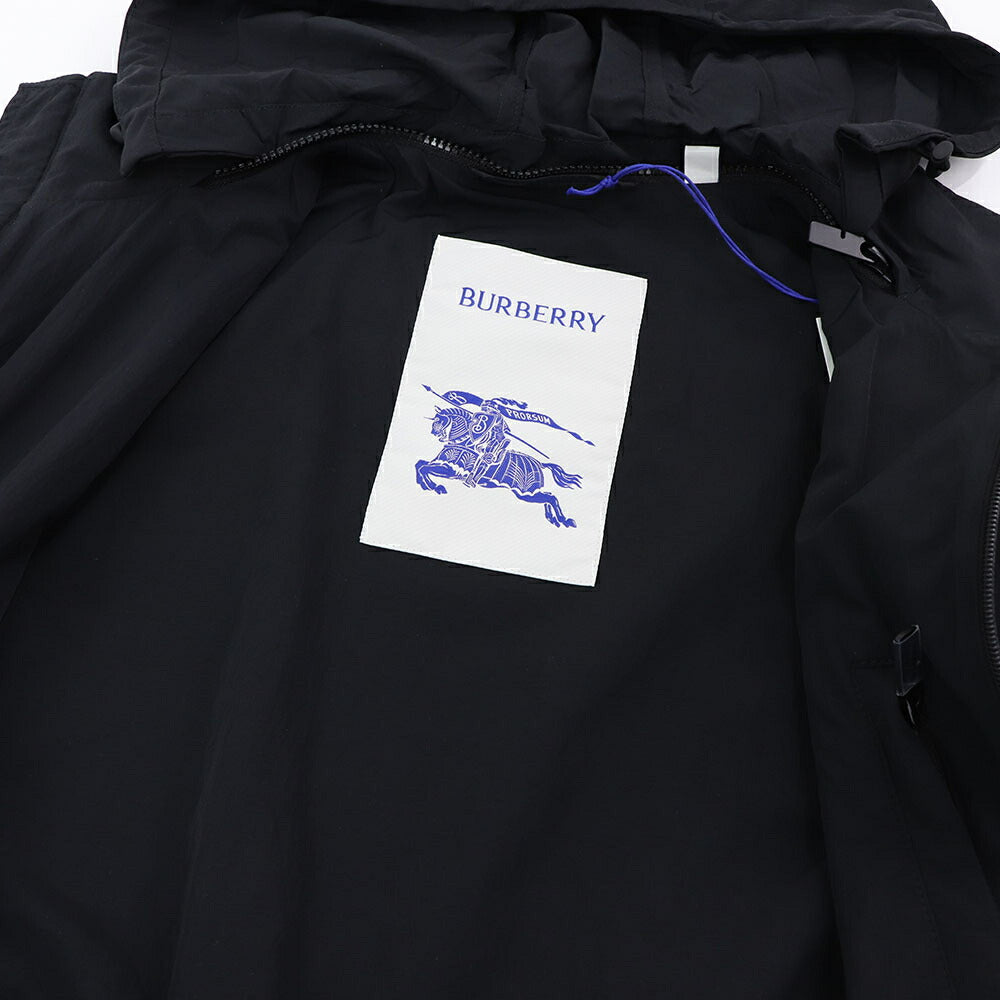 BURBERRY ブラック ナイロンジャケット ワンポイント 8087234