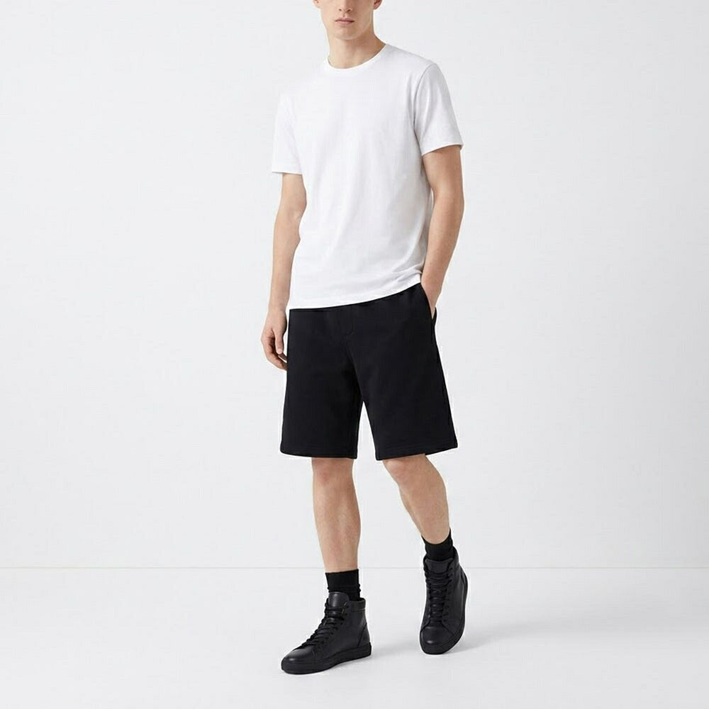 BURBERRY バーバリー メンズ ボトムス ショートパンツ ブラック コットン ハーフパンツ リラックスウェア 8084959